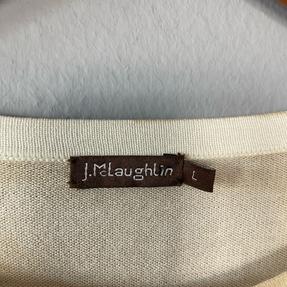 🛑SOLD J. McLaughlin Lenny Equestrian Sweater in Sand Women’s Large - Picture 10 of 10
